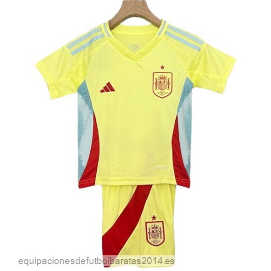 Nuevo 2ª Conjunto De Niños Espana 2024 Amarillo Baratas